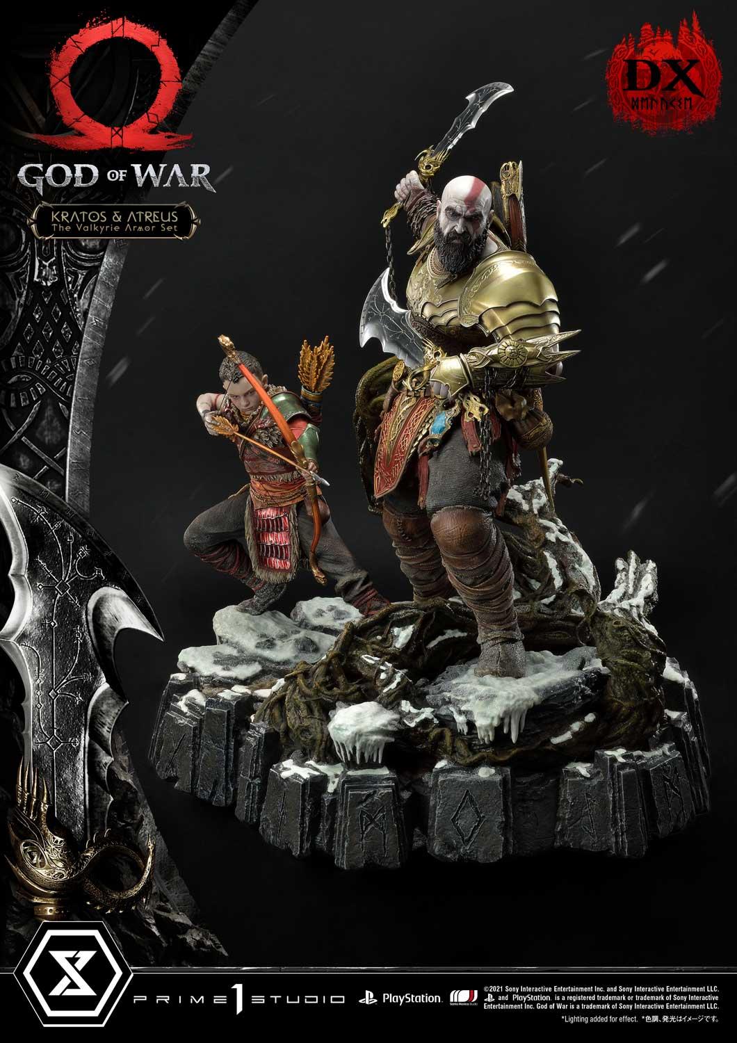 God of War Ragnarok Kratos + Atreus Statue Figure Set Official Sony Modern  Icons