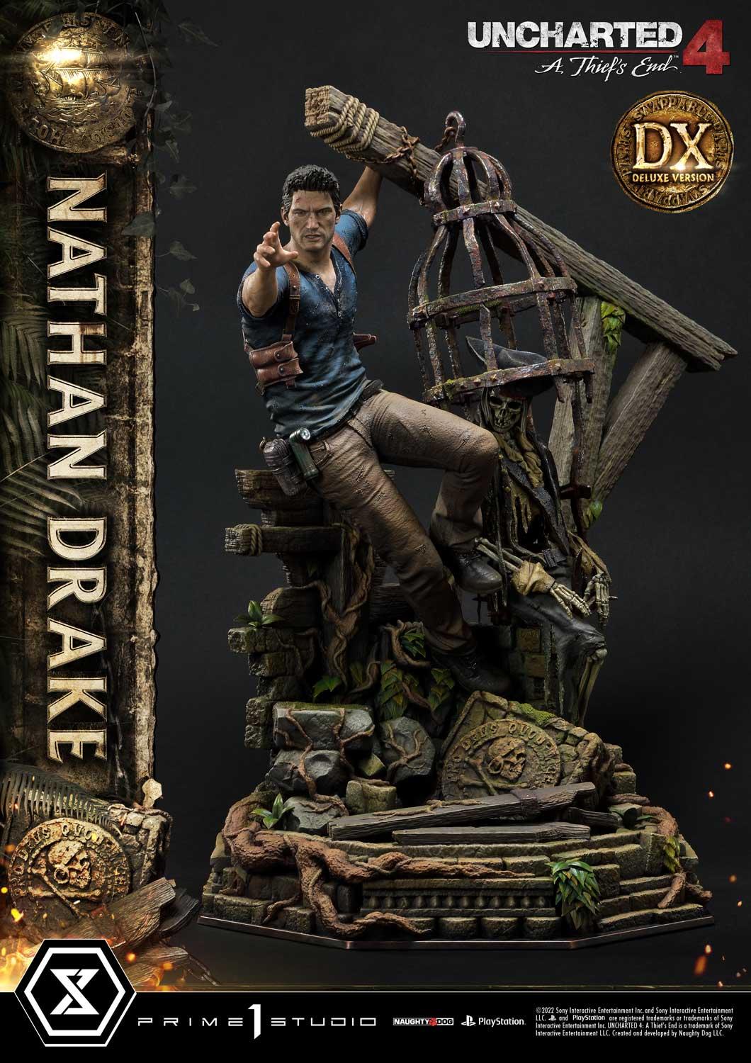 1/4 Quarter Scale Statue: Nathan Drake Deluxe Bonus Version Uncharted 4 A  Thief's End Ultimate Premium Masterline 1/4 Statue by Prime 1 Studio